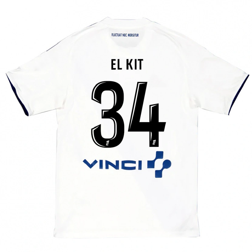 Danxen Niño Camiseta Kamil El Kit #34 Blanco Azul 2ª Equipación 2025/26 La Camisa México