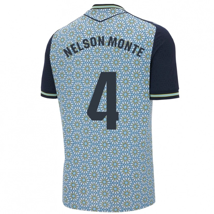Danxen Niño Camiseta Nélson Monte #4 Azul Marino 2ª Equipación 2025/26 La Camisa México