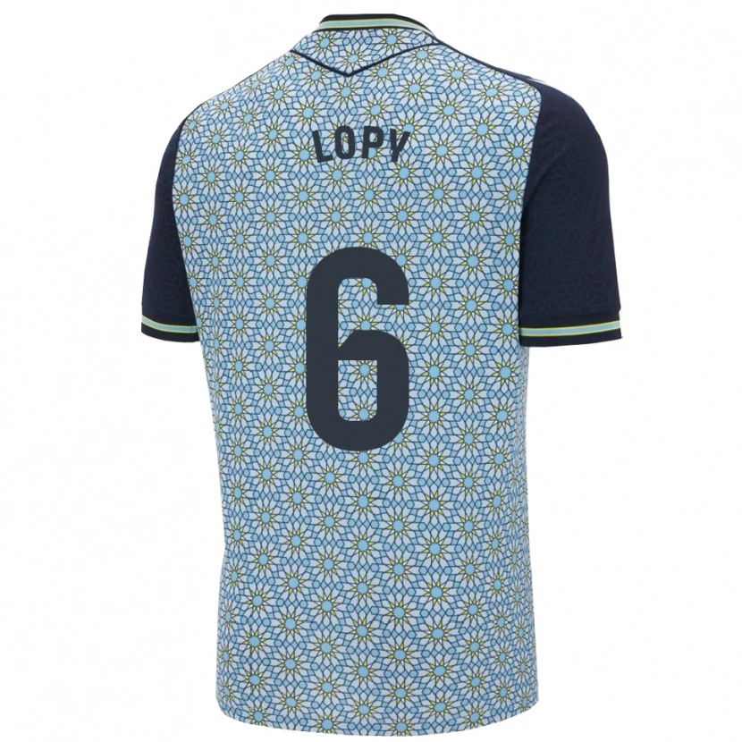 Danxen Niño Camiseta Dion Lopy #6 Azul Marino 2ª Equipación 2025/26 La Camisa México