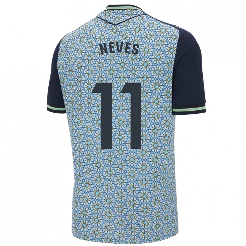 Danxen Niño Camiseta Hugo Neves #11 Azul Marino 2ª Equipación 2025/26 La Camisa México