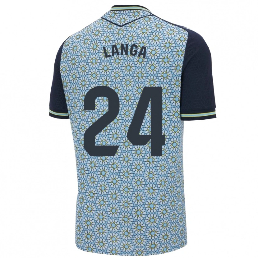 Danxen Niño Camiseta Bruno Langa #24 Azul Marino 2ª Equipación 2025/26 La Camisa México