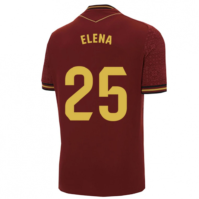 Danxen Niño Camiseta Elena Gómez Labrador #25 Burdeos Oro 2ª Equipación 2025/26 La Camisa México