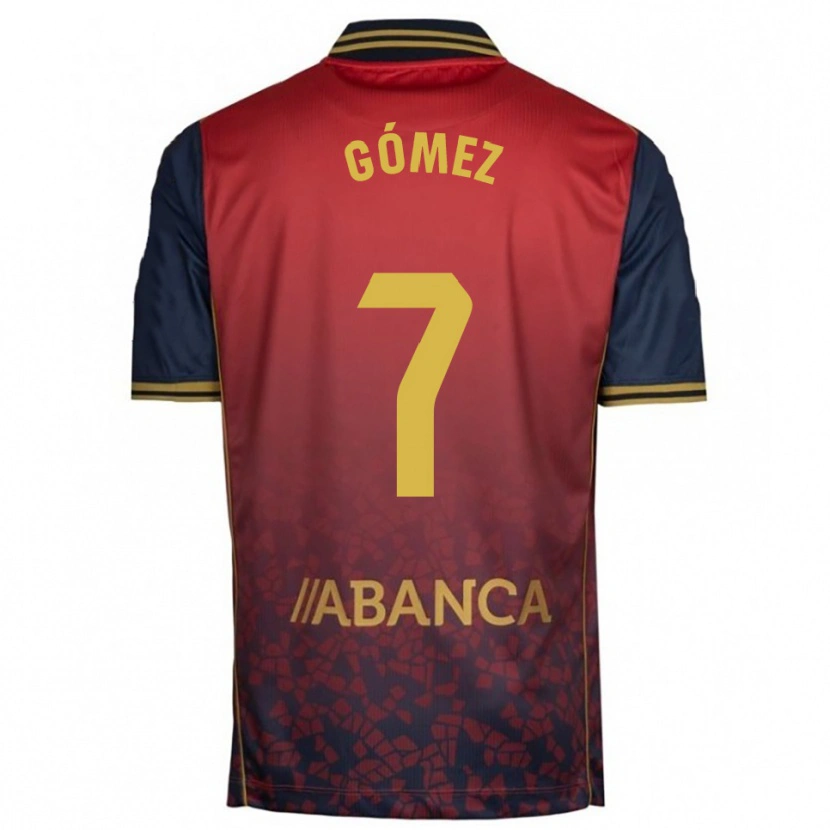 Danxen Niño Camiseta Diego Gómez #7 Rojo Marino 2ª Equipación 2025/26 La Camisa México