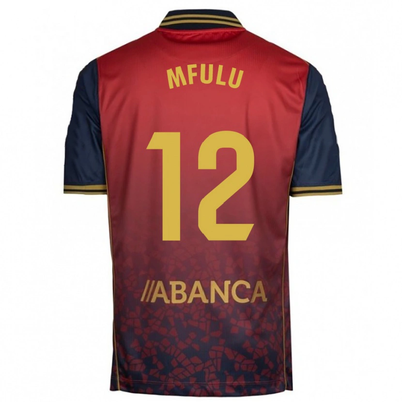 Danxen Niño Camiseta Nuke Mfulu #12 Rojo Marino 2ª Equipación 2025/26 La Camisa México