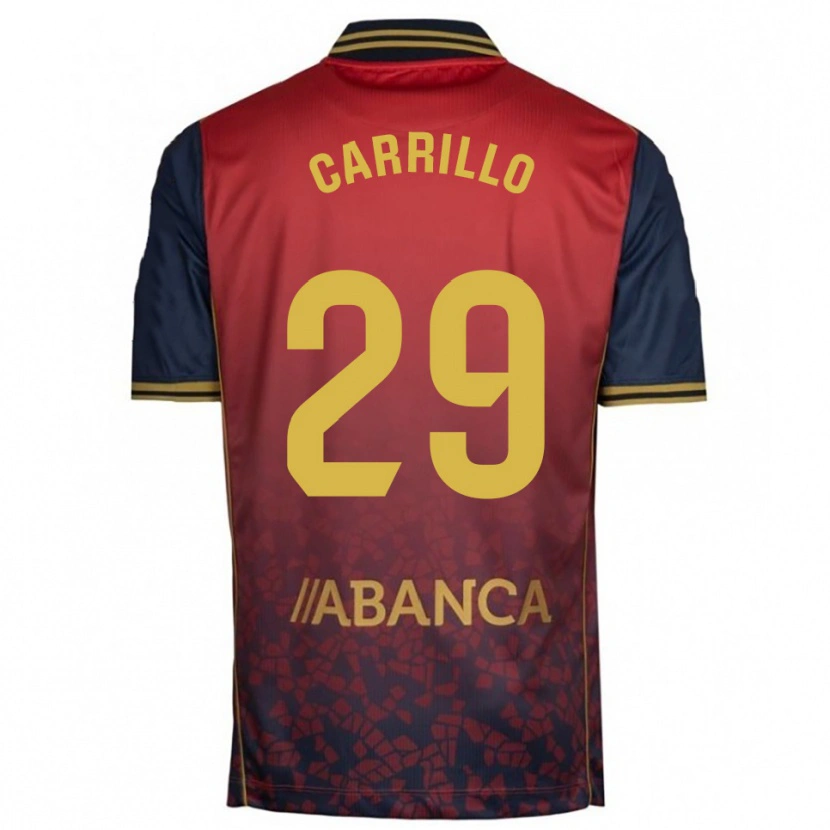 Danxen Niño Camiseta Noé Carrillo #29 Rojo Marino 2ª Equipación 2025/26 La Camisa México