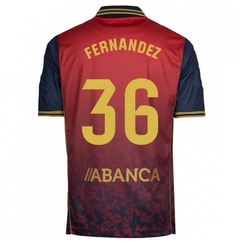 Danxen Niño Camiseta Rubén Fernández #36 Rojo Marino 2ª Equipación 2025/26 La Camisa México