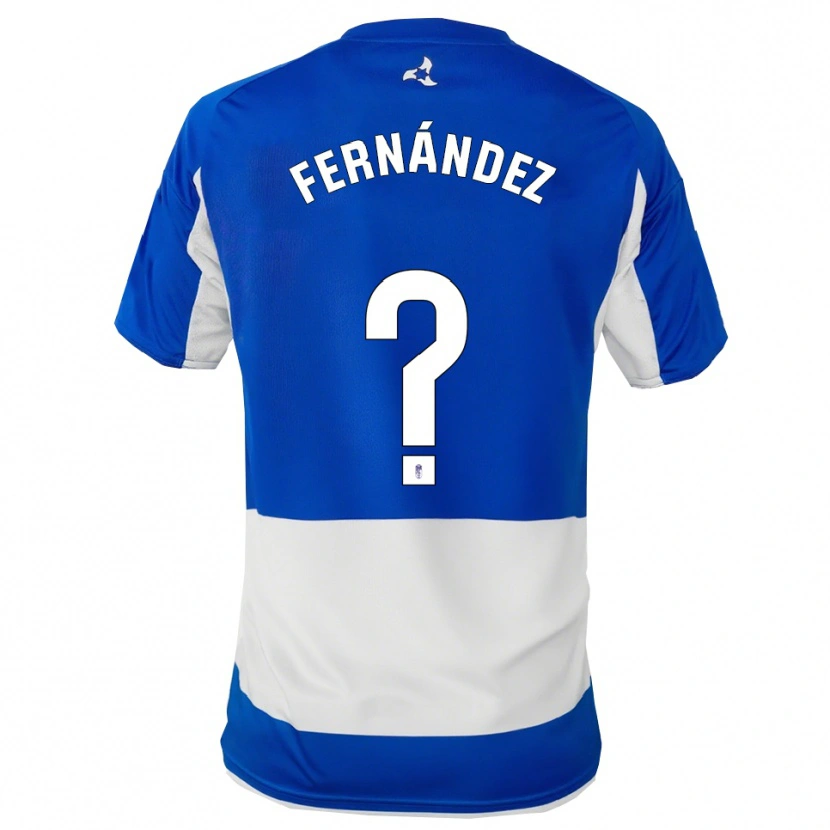 Danxen Niño Camiseta Iker Fernández #0 Azul Blanco 2ª Equipación 2025/26 La Camisa México