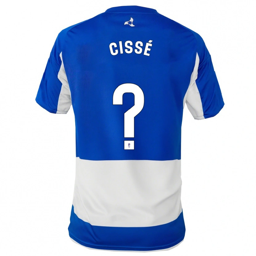 Danxen Niño Camiseta Fafanding Cissé #0 Azul Blanco 2ª Equipación 2025/26 La Camisa México