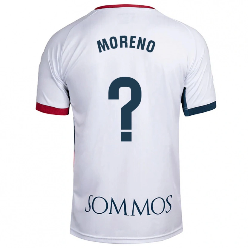 Danxen Niño Camiseta Eloy Moreno #0 Blanco Rojo 2ª Equipación 2025/26 La Camisa México