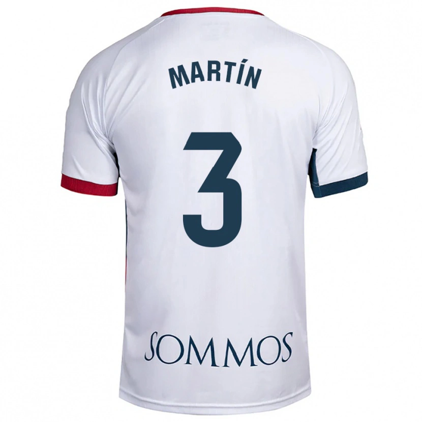 Danxen Niño Camiseta Jordi Martín #3 Blanco Rojo 2ª Equipación 2025/26 La Camisa México