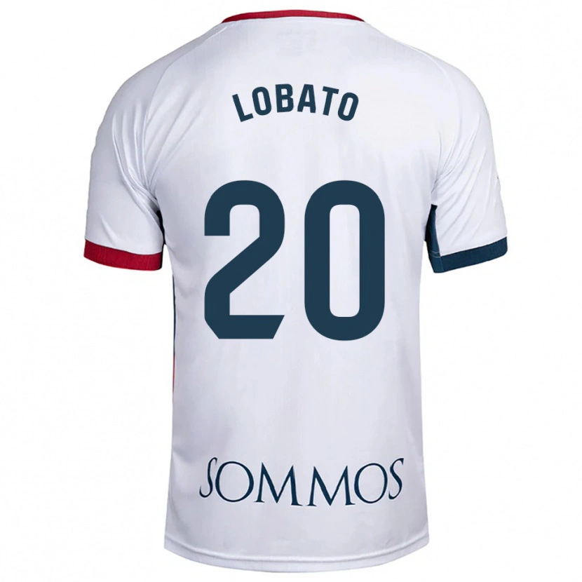 Danxen Niño Camiseta Guillermo Lobato #20 Blanco Rojo 2ª Equipación 2025/26 La Camisa México