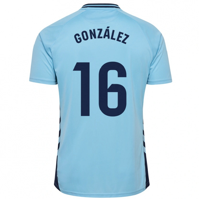 Danxen Niño Camiseta Iñaki González #16 Celeste 2ª Equipación 2025/26 La Camisa México