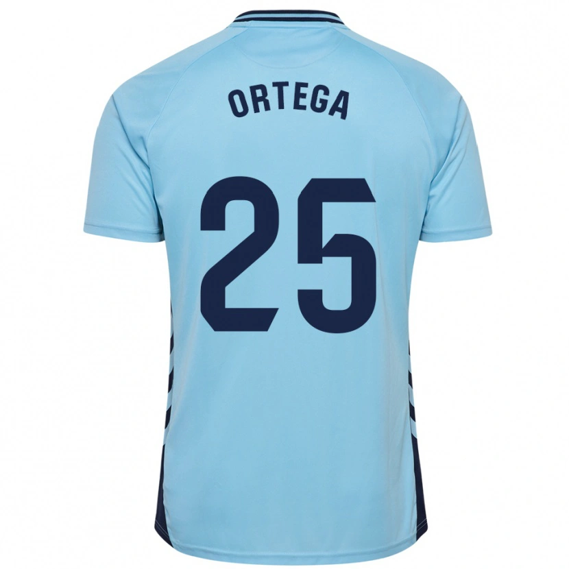 Danxen Niño Camiseta Edián Ortega #25 Celeste 2ª Equipación 2025/26 La Camisa México