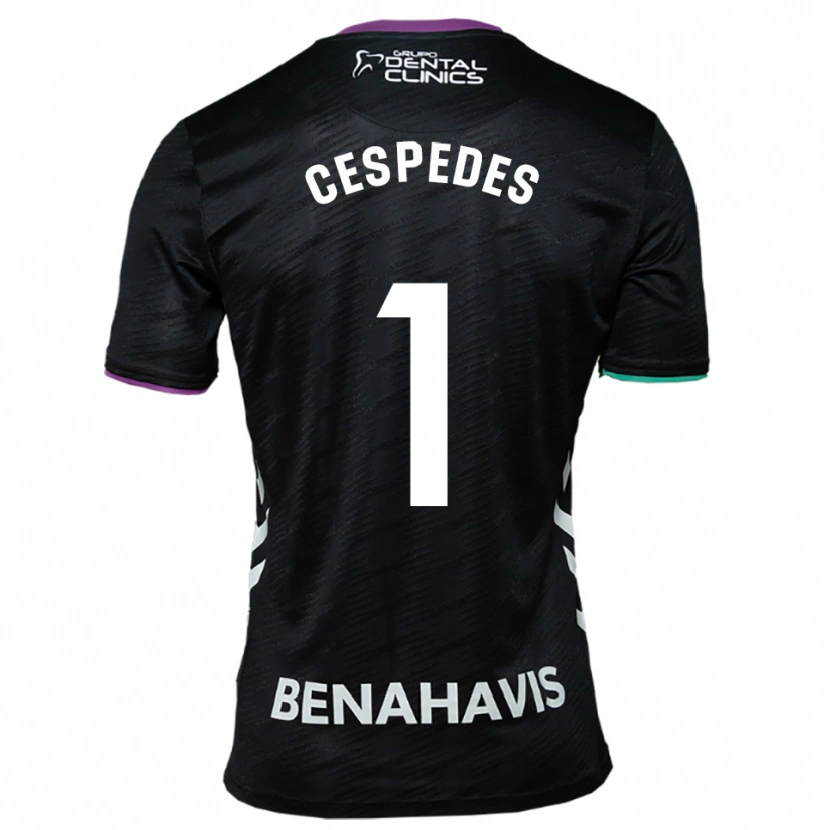 Danxen Niño Camiseta Andrés Céspedes #1 Negro Morado Verde 2ª Equipación 2025/26 La Camisa México