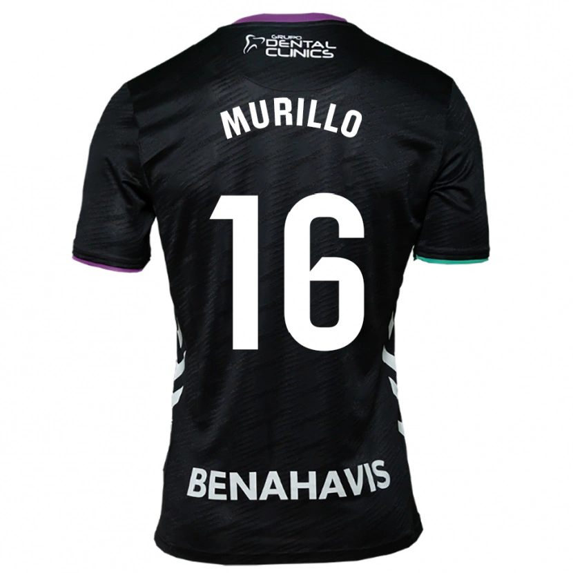 Danxen Niño Camiseta Diego Murillo #16 Negro Morado Verde 2ª Equipación 2025/26 La Camisa México
