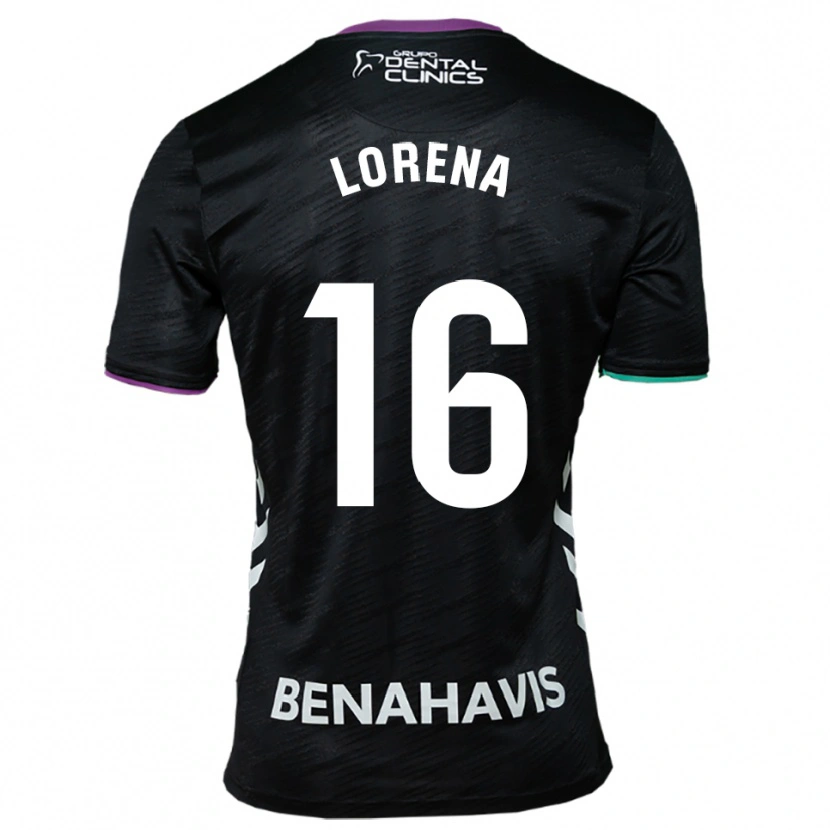 Danxen Niño Camiseta Lorena Herrera De Miguel #16 Negro Morado Verde 2ª Equipación 2025/26 La Camisa México