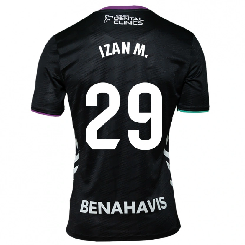 Danxen Niño Camiseta Izan Merino #29 Negro Morado Verde 2ª Equipación 2025/26 La Camisa México
