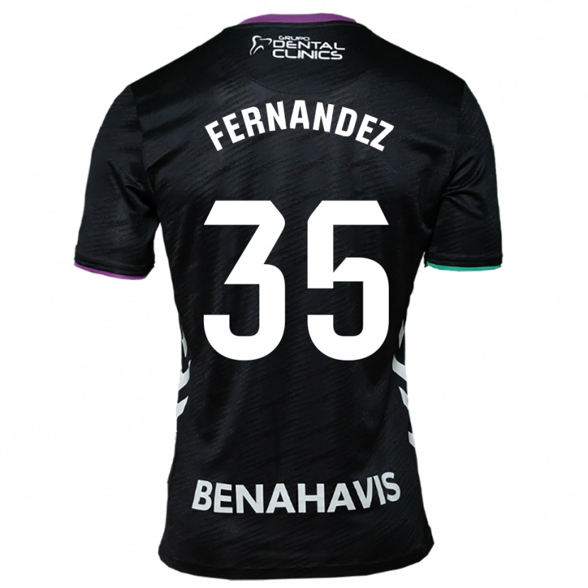 Danxen Niño Camiseta Inés Fernández #35 Negro Morado Verde 2ª Equipación 2025/26 La Camisa México