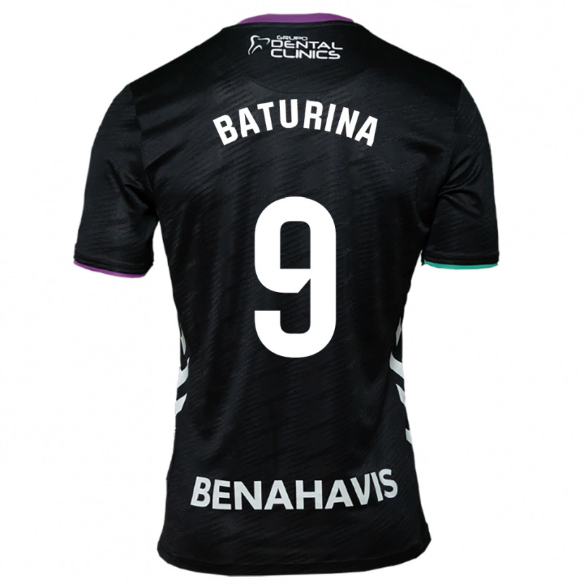 Danxen Niño Camiseta Roko Baturina #9 Negro Morado Verde 2ª Equipación 2025/26 La Camisa México