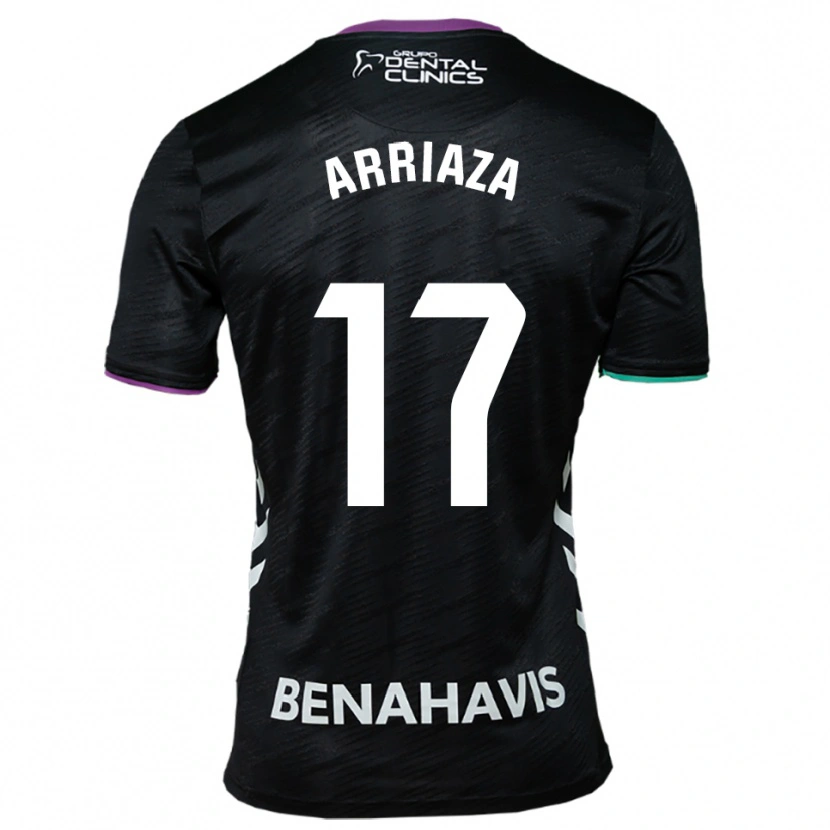 Danxen Niño Camiseta Pablo Arriaza #17 Negro Morado Verde 2ª Equipación 2025/26 La Camisa México