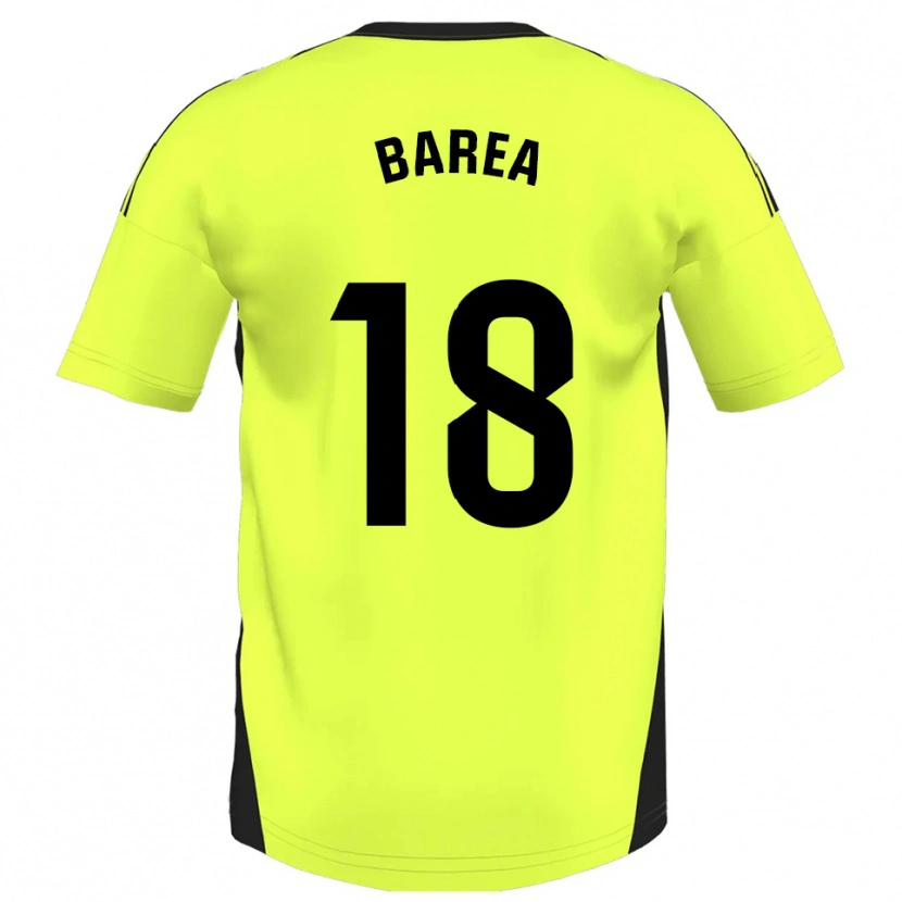 Danxen Niño Camiseta Ismael Barea #18 Amarillo Fluorescente 2ª Equipación 2025/26 La Camisa México
