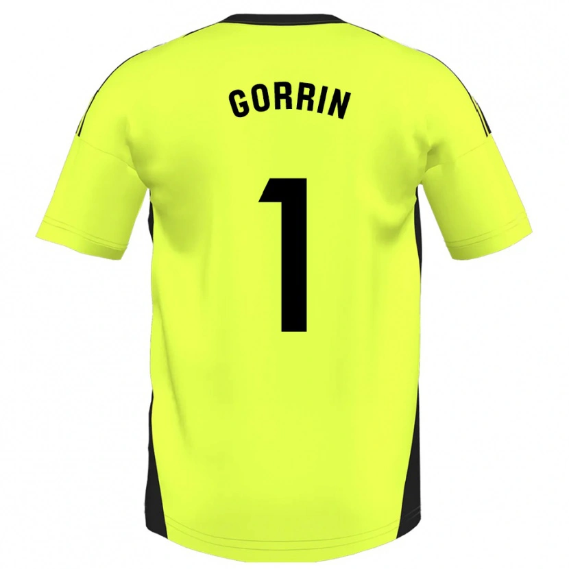 Danxen Niño Camiseta Ale Gorrin #1 Amarillo Fluorescente 2ª Equipación 2025/26 La Camisa México