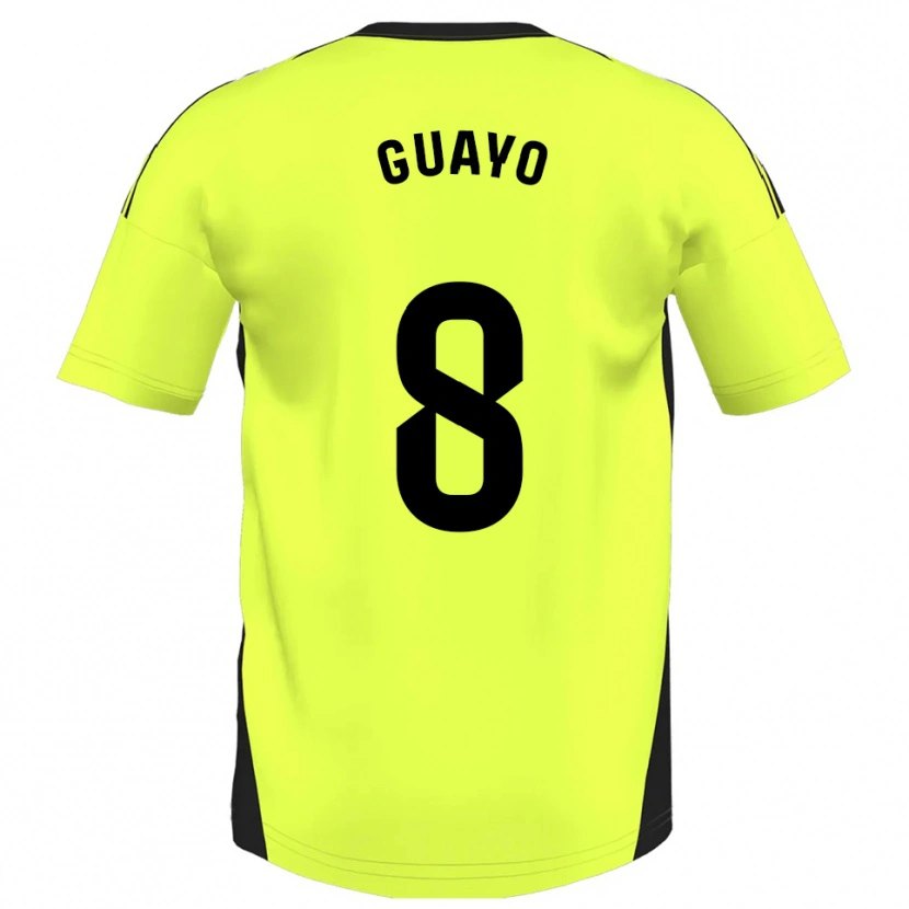 Danxen Niño Camiseta Guayo #8 Amarillo Fluorescente 2ª Equipación 2025/26 La Camisa México