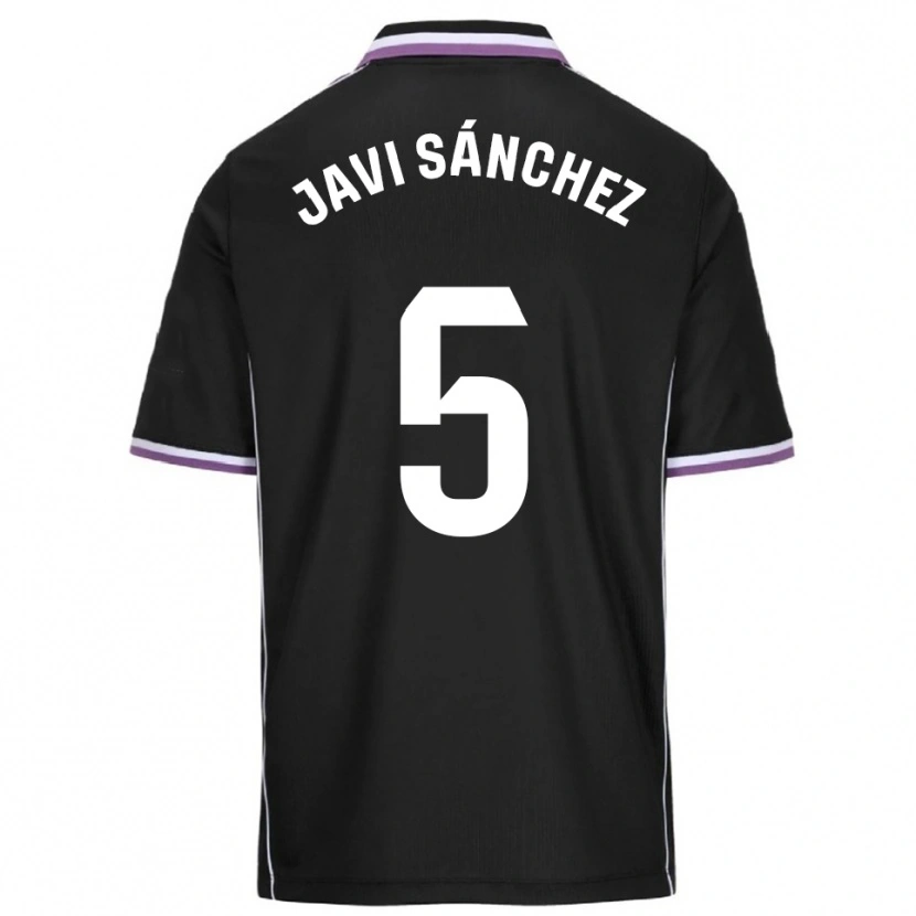 Danxen Niño Camiseta Javi Sánchez #5 Morado Negro 2ª Equipación 2025/26 La Camisa México