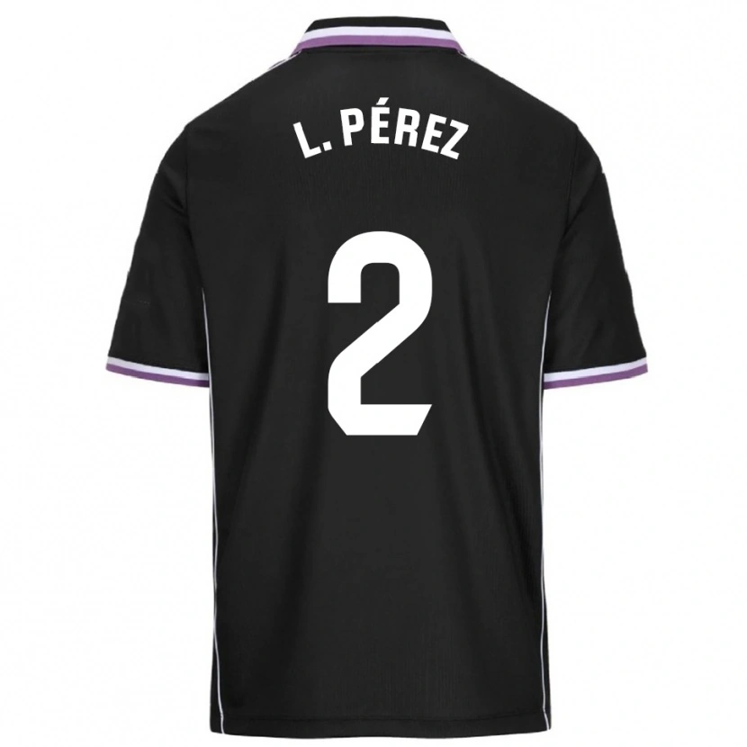 Danxen Niño Camiseta Luis Pérez #2 Morado Negro 2ª Equipación 2025/26 La Camisa México