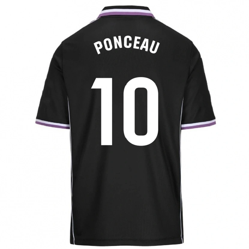Danxen Niño Camiseta Julien Ponceau #10 Morado Negro 2ª Equipación 2025/26 La Camisa México
