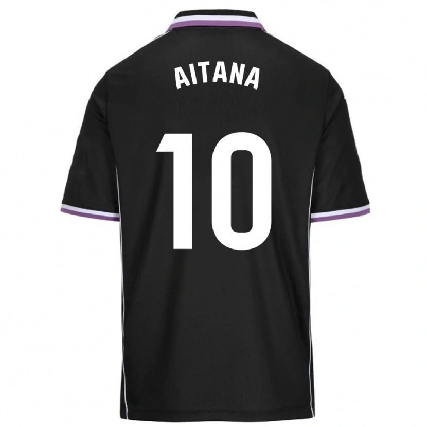 Danxen Niño Camiseta Aitana Ruda Lara #10 Morado Negro 2ª Equipación 2025/26 La Camisa México