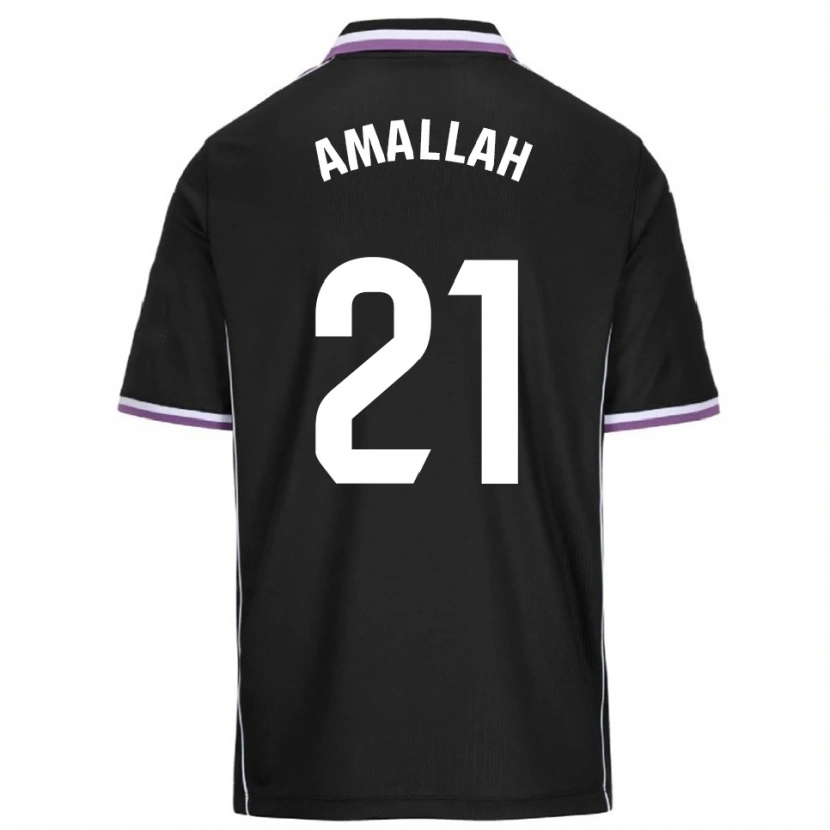 Danxen Niño Camiseta Selim Amallah #21 Morado Negro 2ª Equipación 2025/26 La Camisa México