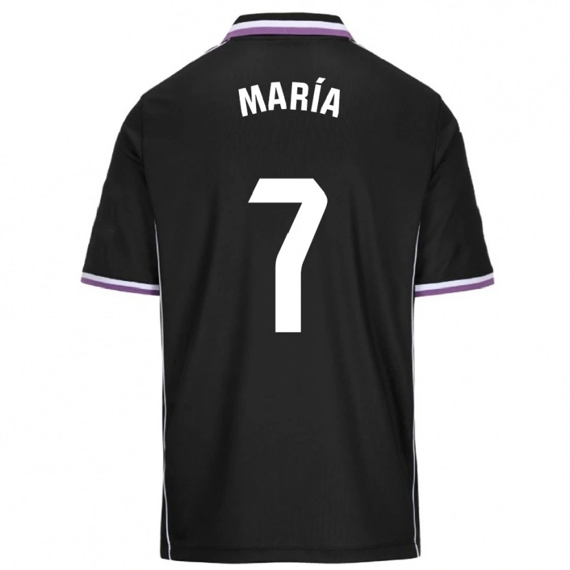 Danxen Niño Camiseta María González Bombín #7 Morado Negro 2ª Equipación 2025/26 La Camisa México