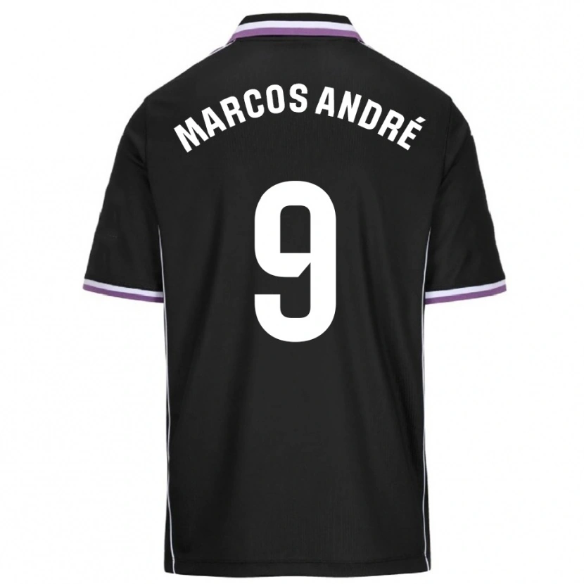 Danxen Niño Camiseta Marcos André #9 Morado Negro 2ª Equipación 2025/26 La Camisa México