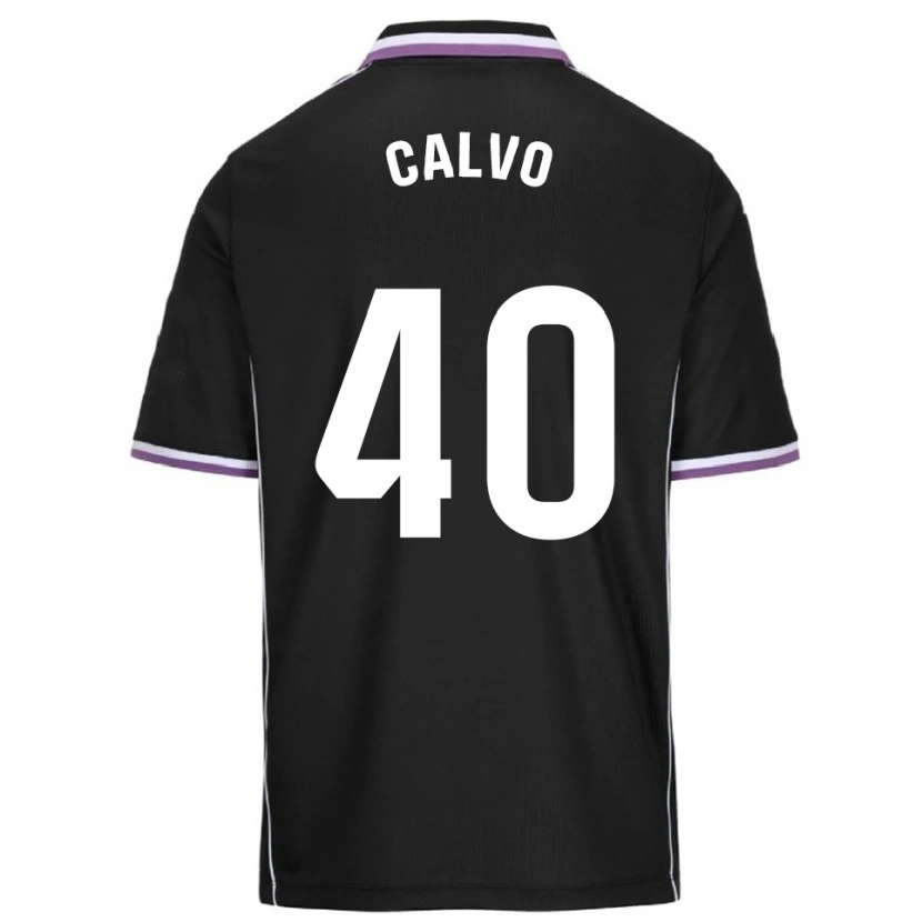 Danxen Niño Camiseta Hugo Calvo #40 Morado Negro 2ª Equipación 2025/26 La Camisa México