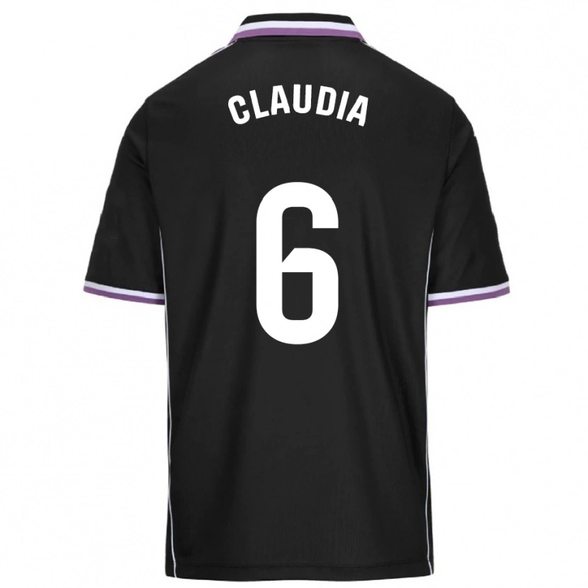 Danxen Niño Camiseta Claudia Gómez Villagrá #6 Morado Negro 2ª Equipación 2025/26 La Camisa México