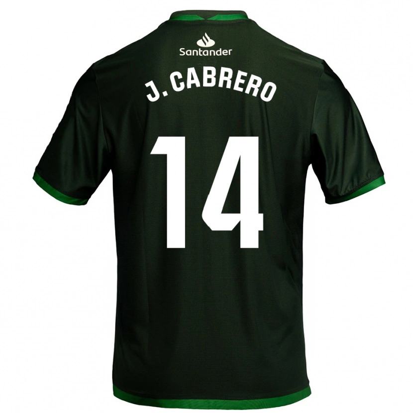 Danxen Niño Camiseta Jimena Cabrero De La Llama #14 Verde Oscuro 2ª Equipación 2025/26 La Camisa México