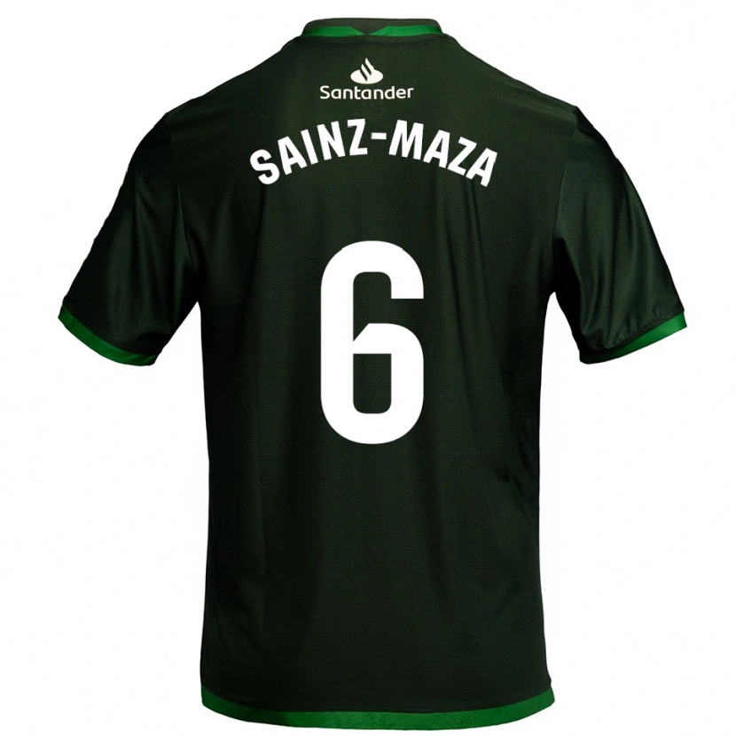 Danxen Niño Camiseta Íñigo Sainz-Maza #6 Verde Oscuro 2ª Equipación 2025/26 La Camisa México