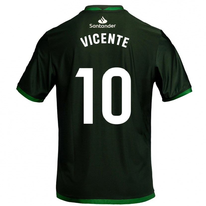 Danxen Niño Camiseta Iñigo Vicente #10 Verde Oscuro 2ª Equipación 2025/26 La Camisa México
