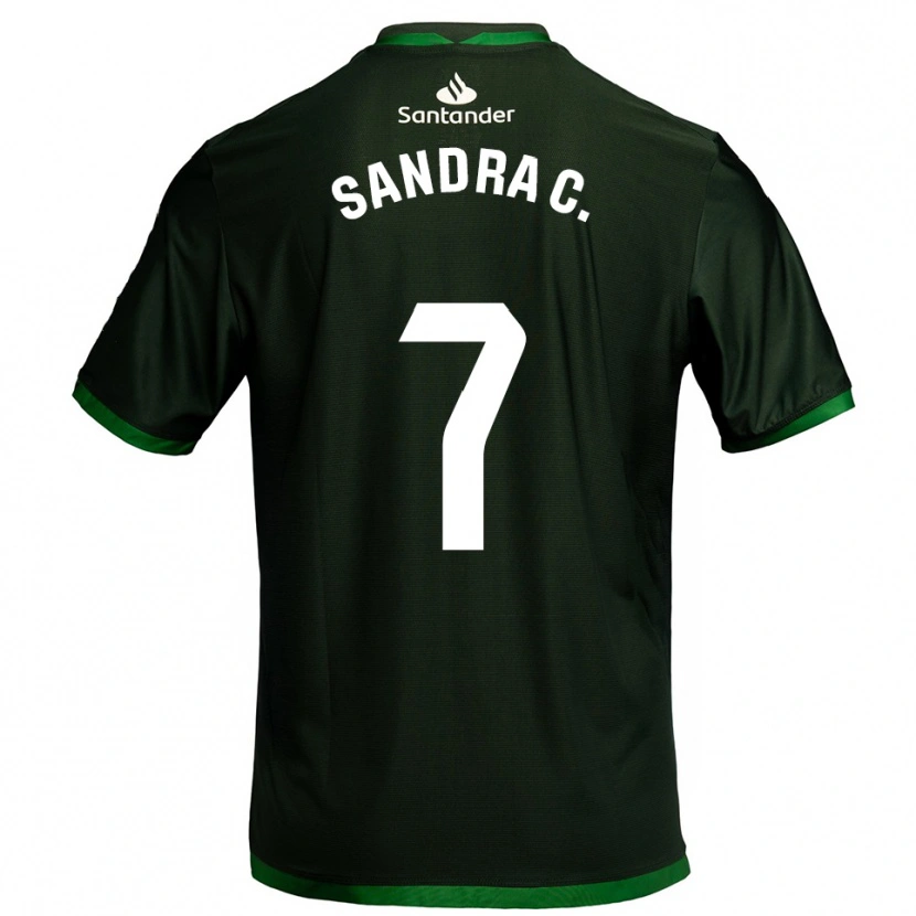 Danxen Niño Camiseta Sandra Calvo Pozo #7 Verde Oscuro 2ª Equipación 2025/26 La Camisa México