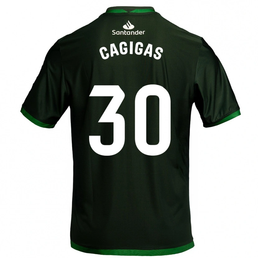 Danxen Niño Camiseta Iván Cagigas #30 Verde Oscuro 2ª Equipación 2025/26 La Camisa México