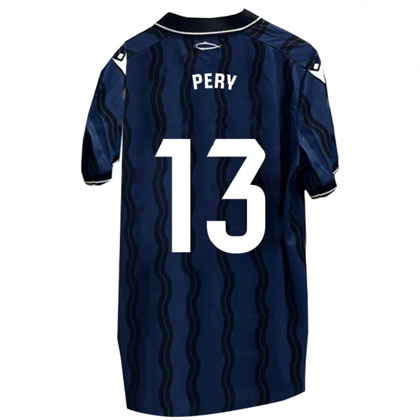 Danxen Niño Camiseta Pery #13 Azul Oscuro Negro 2ª Equipación 2025/26 La Camisa México
