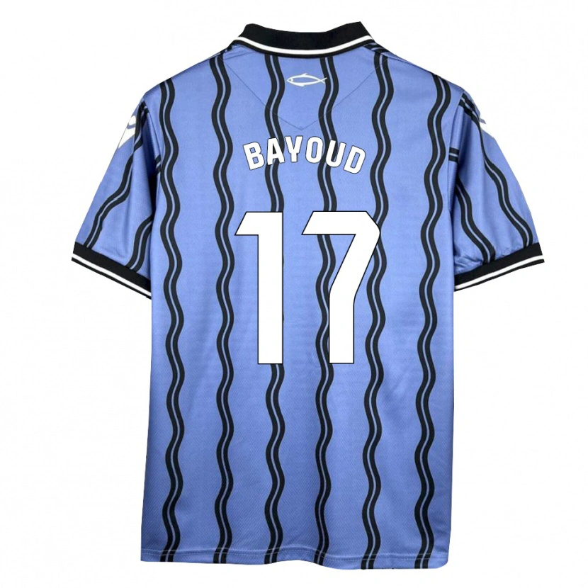 Danxen Niño Camiseta Taufek Bayoud #17 Azul Oscuro Negro 2ª Equipación 2025/26 La Camisa México