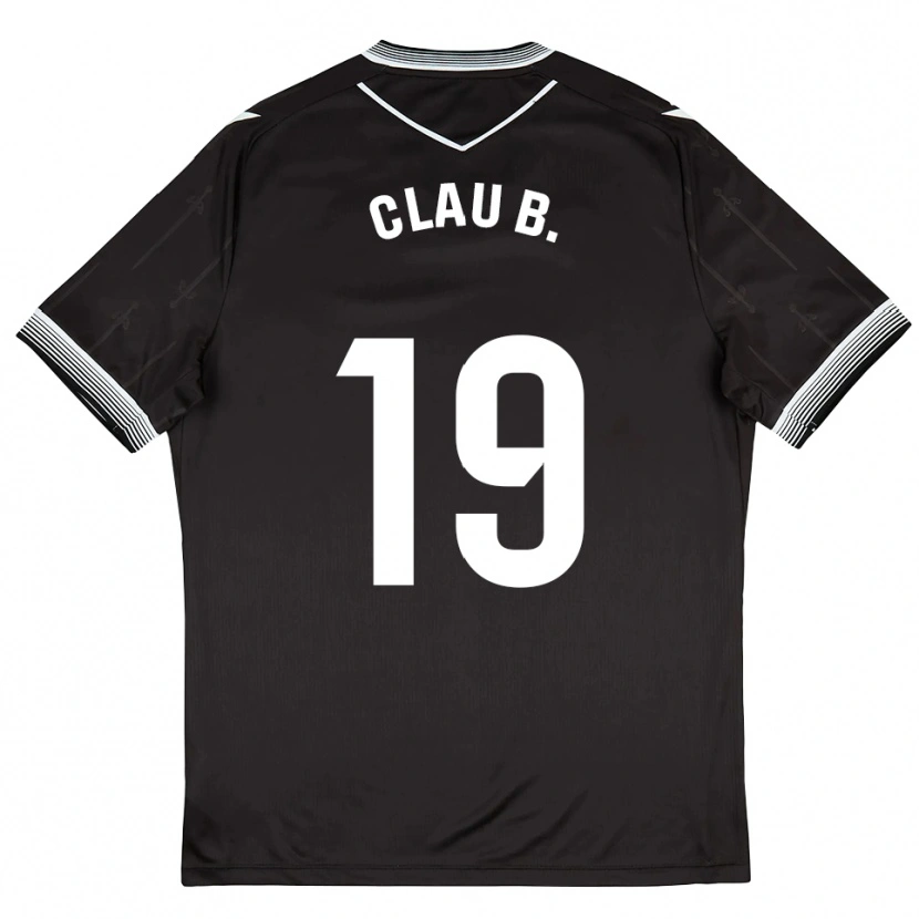 Danxen Niño Camiseta Claudia Barrios #19 Negro Blanco 2ª Equipación 2025/26 La Camisa México