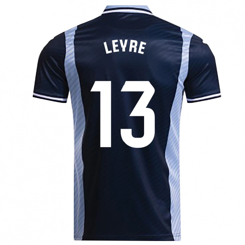 Danxen Niño Camiseta Leyre Sánchez López #13 Azul Marino Celeste 2ª Equipación 2025/26 La Camisa México
