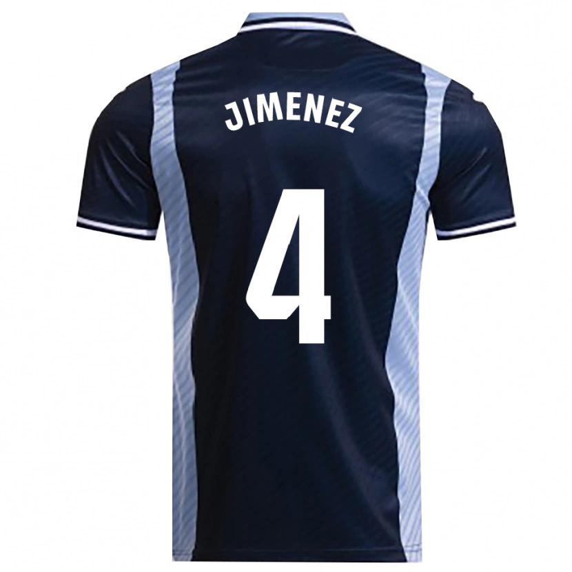 Danxen Niño Camiseta Álex Jiménez #4 Azul Marino Celeste 2ª Equipación 2025/26 La Camisa México