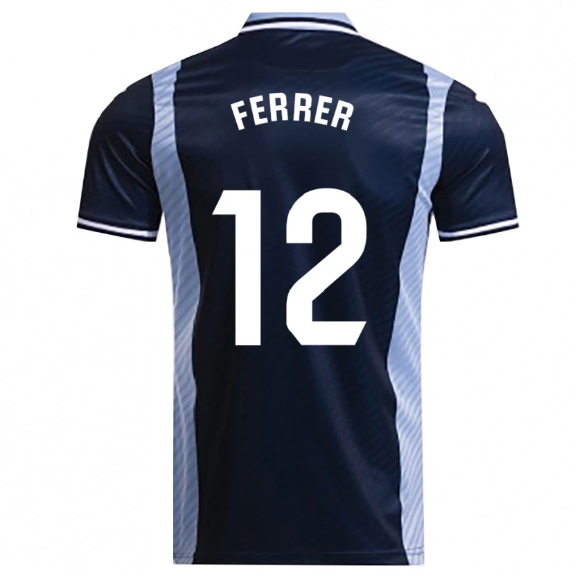 Danxen Niño Camiseta Dani Ferrer #12 Azul Marino Celeste 2ª Equipación 2025/26 La Camisa México