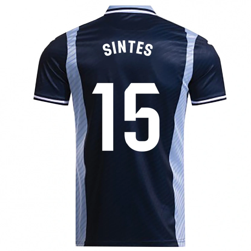 Danxen Niño Camiseta Xavi Sintes #15 Azul Marino Celeste 2ª Equipación 2025/26 La Camisa México