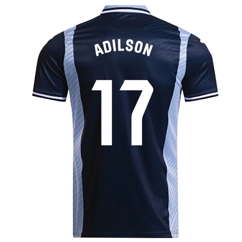Danxen Niño Camiseta Adilson #17 Azul Marino Celeste 2ª Equipación 2025/26 La Camisa México