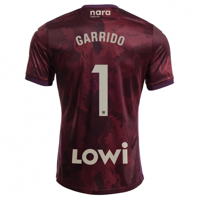 Danxen Niño Camiseta Javi Garrido #1 Burdeos Blanco 2ª Equipación 2025/26 La Camisa México